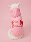 Suņu kapuces kucēns ar apdrukātiem burtiem Džemperi maziem un vidējiem suņiem kaķu mīksts un komfortabls krekli Suņu pidžamas apģērbs P