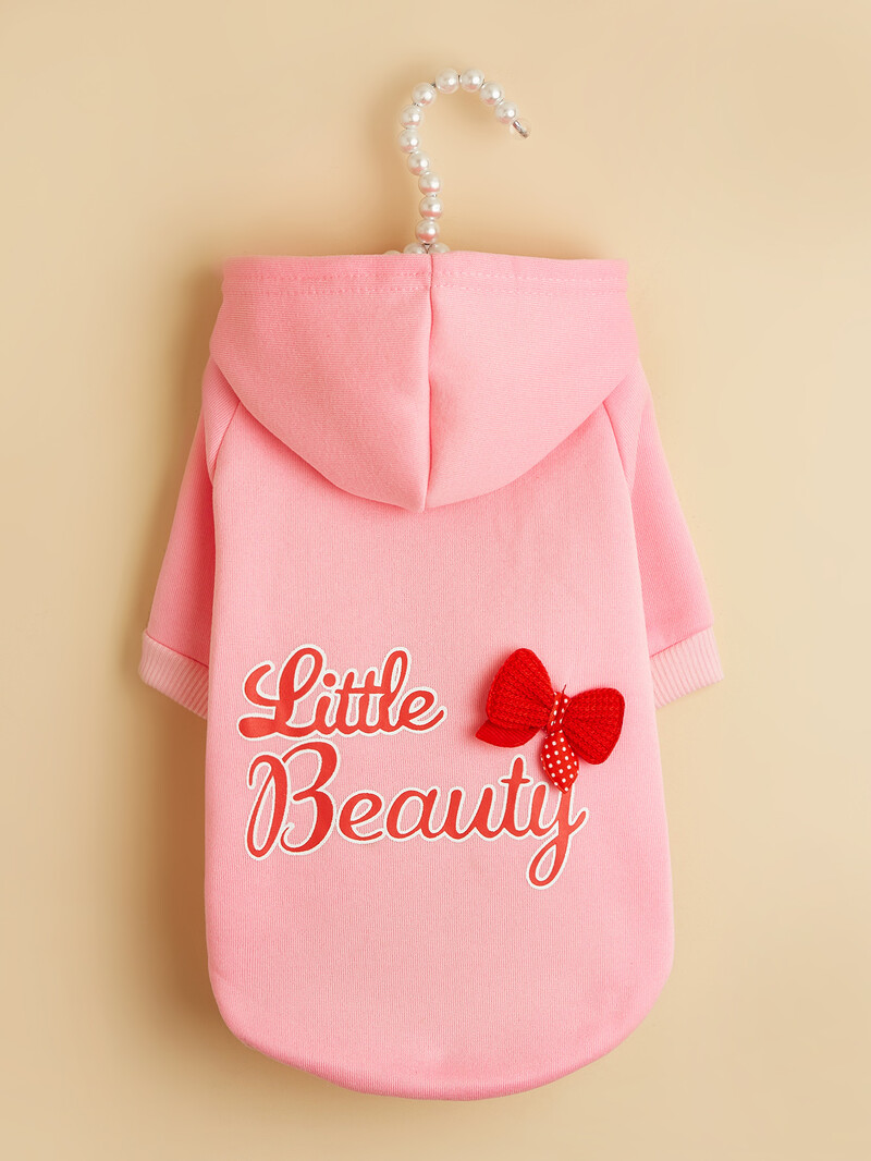 Suņu kapuces kucēns ar apdrukātiem burtiem Džemperi maziem un vidējiem suņiem kaķu mīksts un komfortabls krekli Suņu pidžamas apģērbs P