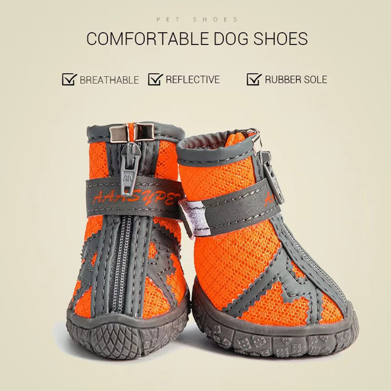 Tinkliniai kvėpuojantys batai šunims mažiems šunims Neslystantys guminiai padai šunų batai šuniukams Lauko naminių gyvūnėlių sportbačiai vaikščioti pėsčiomis
