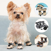 Reguliuojami šunų kačių batai mažiems ir vidutiniams šunims katėms, vandeniui nepralaidūs, neslystantys, atspindintys šuniukai, sportbačiai „Beagle“ mopso reikmenys