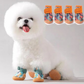 Viso sezono šunų batai, nepralaidūs vandeniui, kvėpuojantys batai mažiems šunims Batai Batai Letenų apsauga Šuniukų Batai Batai Neslystantis padas