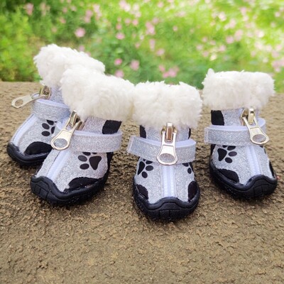 Cizme impermeabile pentru câine mic și mare, Golden Retriever, iarnă, cu margine caldă Mullabrador, 8 mărimi, pantofi mari pentru animale de companie, antiderapante, rezistente la uzură