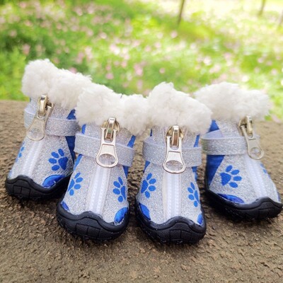Cizme impermeabile pentru câine mic și mare, Golden Retriever, iarnă, cu margine caldă Mullabrador, 8 mărimi, pantofi mari pentru animale de companie, antiderapante, rezistente la uzură