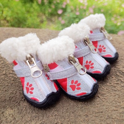 Cizme impermeabile pentru câine mic și mare, Golden Retriever, iarnă, cu margine caldă Mullabrador, 8 mărimi, pantofi mari pentru animale de companie, antiderapante, rezistente la uzură