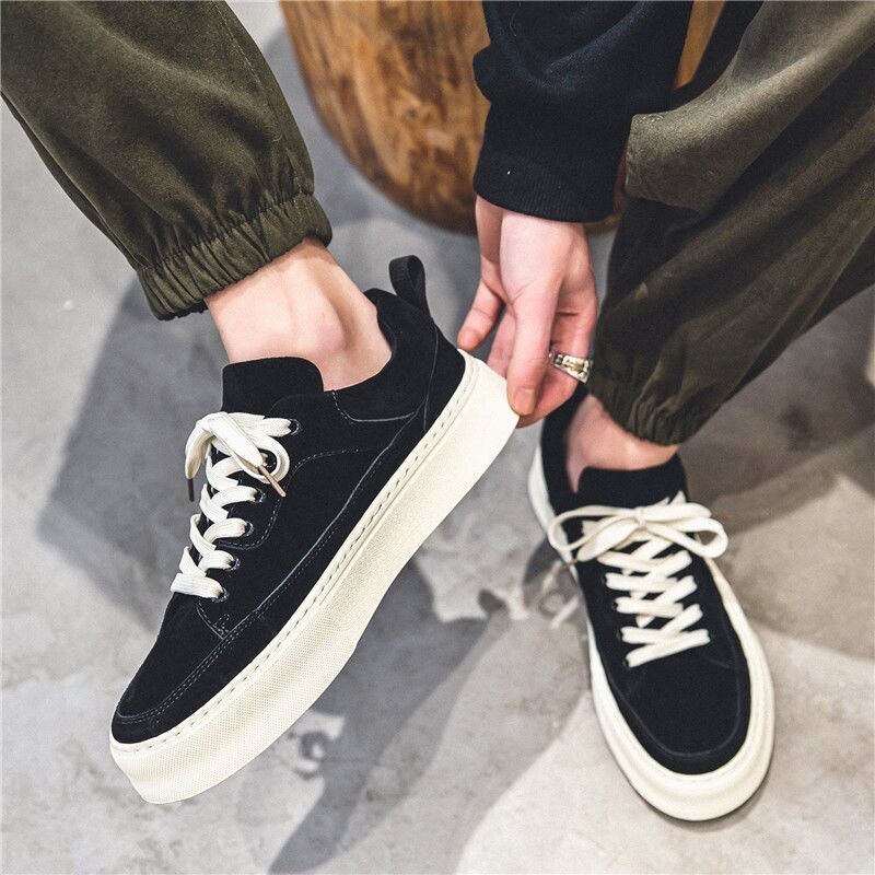 Sportiniai vyriški batai, 2023 m. pavasaris, nauji laisvalaikio drobiniai batai, vidinis sutvirtinimas, vyriška jaunimo tendencija Universalūs drobiniai batai