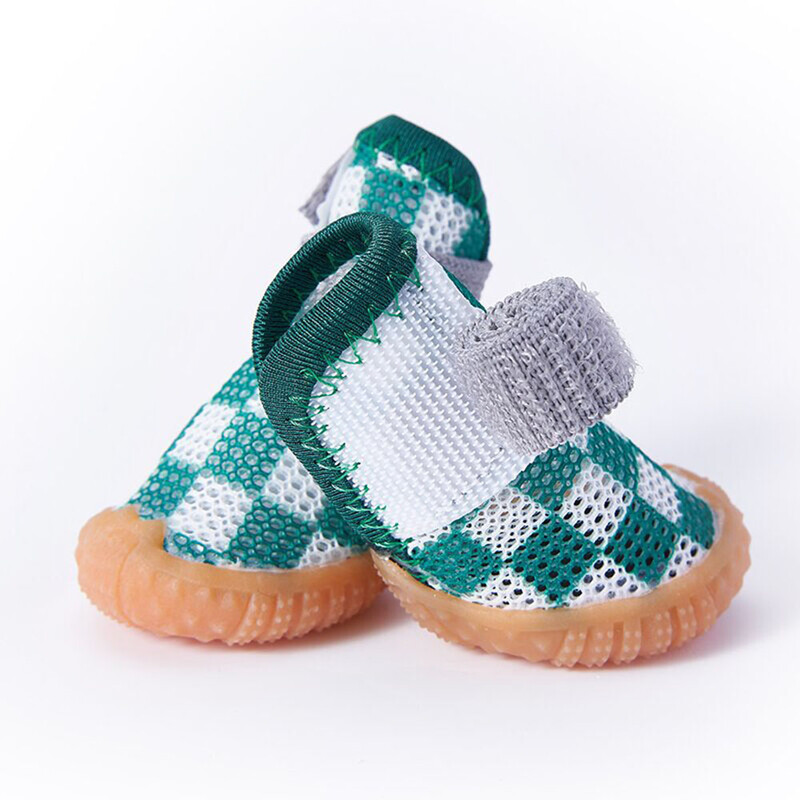 Naminių šunų batai šuniukų bateliai mažiems šunims Hot Pavement Vasariniai kvėpuojantys šunų batai ir letenų apsaugos su neslystančiu guminiu padu