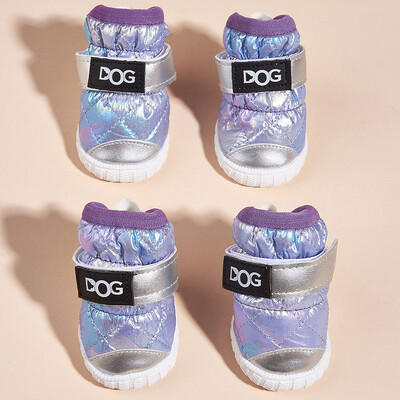 Pantofi de modă pentru câini, iarnă, calduri, impermeabile, antiderapante, pentru câini de talie mică, mari, pisici, chihuahua, teckel, yorkie, pantofi pentru animale de companie