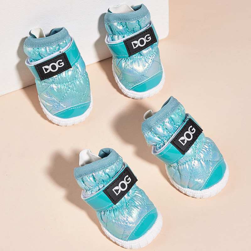 Pantofi de modă pentru câini, iarnă, calduri, impermeabile, antiderapante, pentru câini de talie mică, mari, pisici, chihuahua, teckel, yorkie, pantofi pentru animale de companie