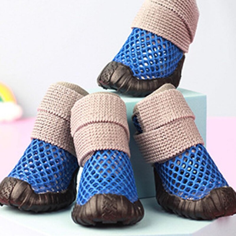 4Gb jauni mājdzīvnieku vasaras dobi kucēnu rotaļu apavi elpojoši sieta mazi suņu apavi suņiem maziem suņiem suņu zābaki kaķu apavi