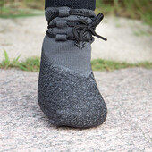 4db Fashion csúszásmentes kültéri egyszínű kutyacipő vízálló kötött kutyamancsvédő állítható pántokkal