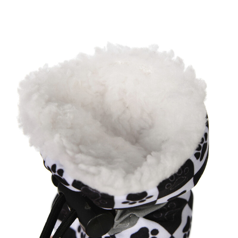 4vnt/komplektas Vandeniui atsparūs naminių šunų spausdinimo batai mažiems šunims žiemos šilti čihuahua neslystantys sniego batai Yorkies avalynė šuniukų bateliai