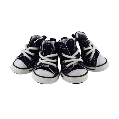 4vnt. Pavasaris ruduo Lauke šilti naminiai šunys džinsiniai batai šuniukų drobiniai batai mažiems šunims sportiniai laisvalaikio neslystantys batai