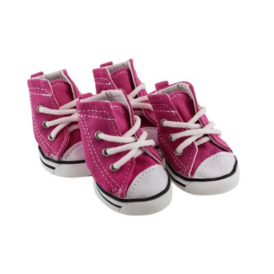 4vnt. Pavasaris ruduo Lauke šilti naminiai šunys džinsiniai batai šuniukų drobiniai batai mažiems šunims sportiniai laisvalaikio neslystantys batai