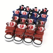 Câine de talie mică Pantofi pentru câine de pluș Pantofi pentru câini patru anotimpuri Acoperire pentru pantofi Bixiong Anti murdărie și anti cădere Pantofi din pânză Pantofi pentru animale de companie respirabili