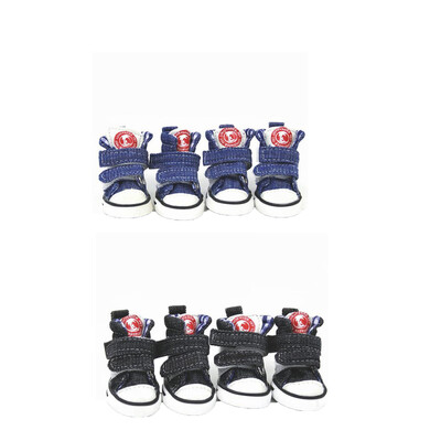 Câine de talie mică Pantofi pentru câine de pluș Pantofi pentru câini patru anotimpuri Acoperire pentru pantofi Bixiong Anti murdărie și anti cădere Pantofi din pânză Pantofi pentru animale de companie respirabili