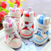 Vasariniai šunų batai, kvėpuojantys šuniuko katės neslystantys sportbačiai mažiems vidutiniams čihuahua mopsams Prekės naminiams gyvūnėliams Rožiniai mėlyni raudoni priedai