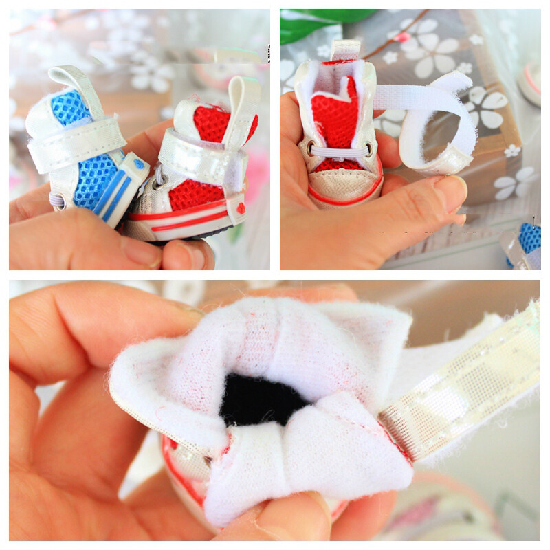 Vasariniai šunų batai, kvėpuojantys šuniuko katės neslystantys sportbačiai mažiems vidutiniams čihuahua mopsams Prekės naminiams gyvūnėliams Rožiniai mėlyni raudoni priedai