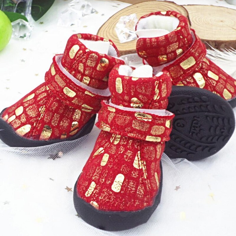 4 buc. Cizme confortabile pentru animale de companie, talpă moale, pantofi pentru câini, pantofi sport pentru câini