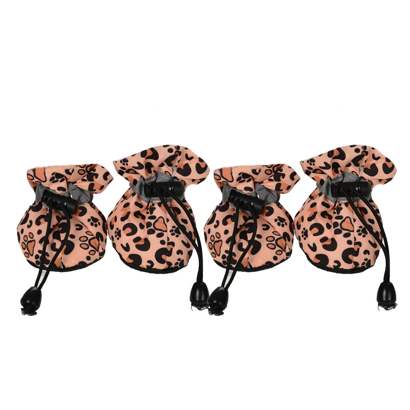 Šunų batai mažiems šunims Leopardinis raštas Minkšti neslystantys šuniuko batai lauke vaikščioti čihuahua letenomis, avalynė, reikmenys naminiams gyvūnėliams