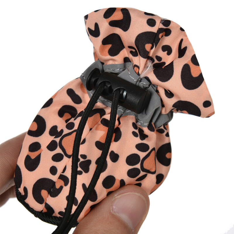 Šunų batai mažiems šunims Leopardinis raštas Minkšti neslystantys šuniuko batai lauke vaikščioti čihuahua letenomis, avalynė, reikmenys naminiams gyvūnėliams