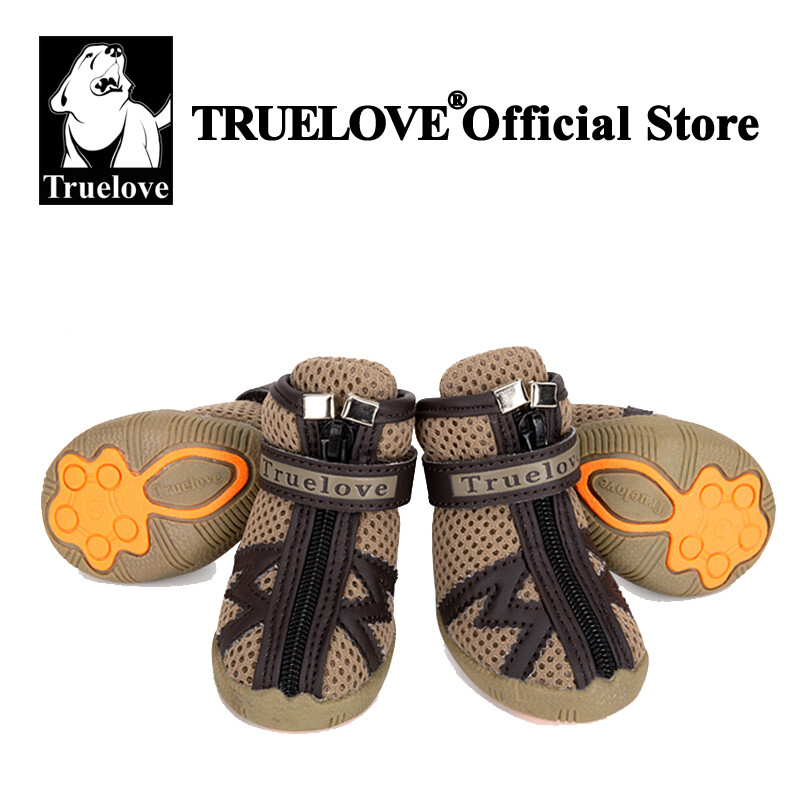 Truelove Mesh Fabric Pantofi pentru câini Cizme pentru câini pentru animale de companie, impermeabile, reflectorizante, robuste, anti-alunecare, antiderapante, în aer liber, pentru câini mici S5911