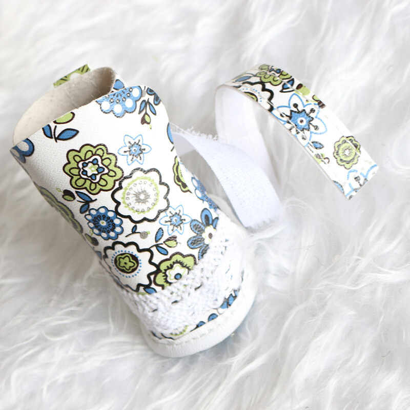 4 buc/set pantofi pentru câini cu imprimeu floral la modă, toamnă iarnă, pantofi pentru animale de companie din piele PU, cizme impermeabile anti-alunecare pentru câini pentru Chihuahua Teddy