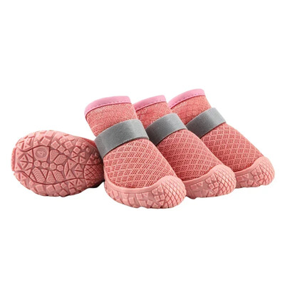 Cipele za kućne ljubimce Ljetne cipele za pse Mekane prozračne mrežaste cipele za štence Šuplje čizme za pse otporne na habanje Čizme za vanjske aktivnosti