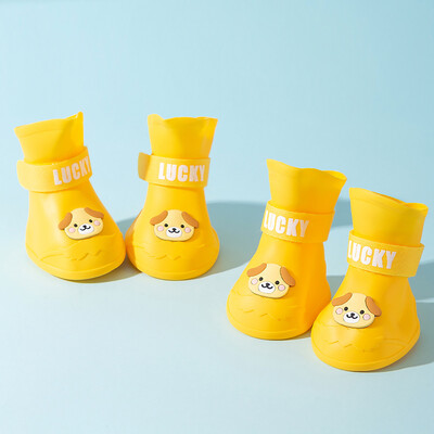 Vandeniui atsparus neslystantis guminis lietpatys naminiams gyvūnėliams, lauko batai, kulkšnies batai, naminių gyvūnėlių priedai, maži vidutiniai ir dideli šunys ir katės, 4 vnt.