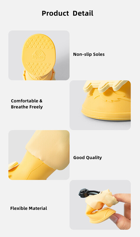Pantofi de ploaie impermeabili pentru câini, pantofi anti-alunecare, cizme din silicon pentru chihuahua, șosete pentru încălțăminte de exterior, articole pentru animale de companie, 4 buc.