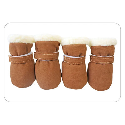 Cizme pentru câini Pantofi pentru câini pentru câini de talie mică Chihuahua Protecții anti-alunecare pentru labe pentru animale de companie pentru zăpadă iarnă Cizme groase și calde pentru căței Accesorii pentru animale de companie