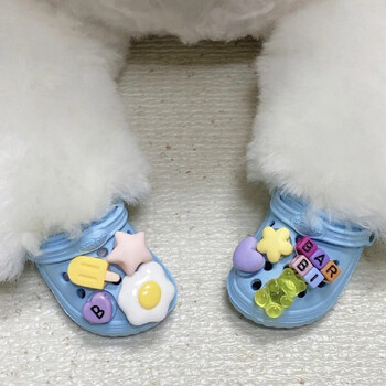 INS Pet Dog Shoes Издръжливи и дишащи плажни обувки с дупки Външни котешки чехли Направи си сам Декоративни ботуши за кучета Маратонки за малки кучета