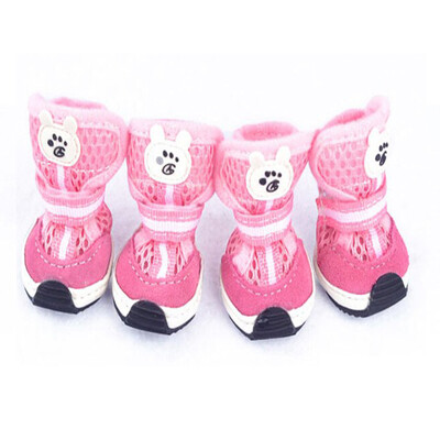 Pantofi de pisică pentru câini Pantofi confortabili drăguți, respirabili, modă pentru câini mici, cizme roșii de modă, pantofi respirabili, articole pentru animale de companie