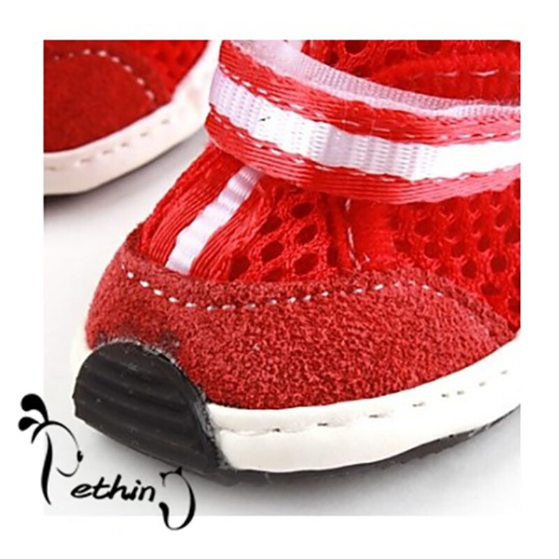 Pantofi de pisică pentru câini Pantofi confortabili drăguți, respirabili, modă pentru câini mici, cizme roșii de modă, pantofi respirabili, articole pentru animale de companie