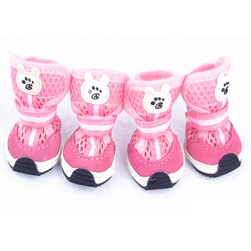 Pantofi de pisică pentru câini Pantofi confortabili drăguți, respirabili, modă pentru câini mici, cizme roșii de modă, pantofi respirabili, articole pentru animale de companie