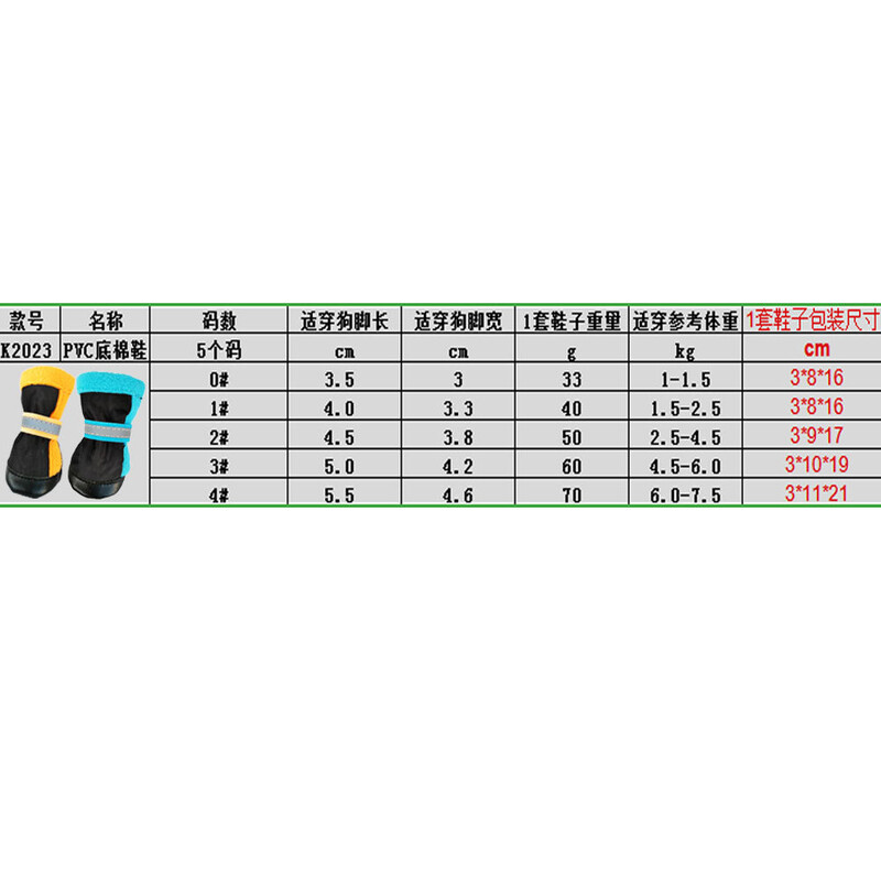Odjeća za kućne ljubimce Reflektirajuće cipele za pse Neklizajući potplati otporni na habanje Prikladni za male i srednje pse