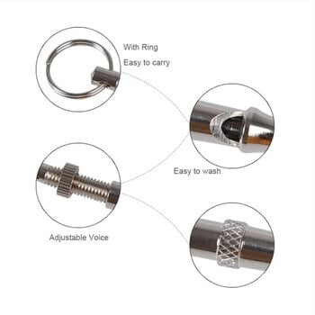 Свирка за обучение на кучета Устройство за спиране на лаенето Ултразвукова тренировъчна флейта Безшумен инструмент за управление на свирка Ключодържател с влакче за кученца Стоки за домашни любимци