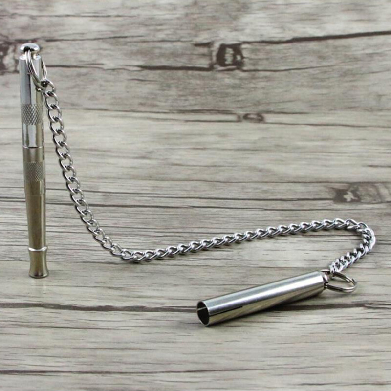 Fluier pentru câini Stop lătrat Silențios Ultrasunete Repeler Antrenor Fluier pentru câini din oțel inoxidabil