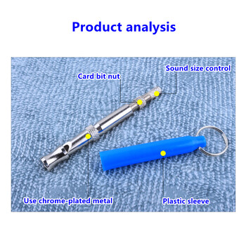 Свирка за обучение на домашни кучета Високочестотен ултразвуков регулируем гласов контрол Лаещ инструмент за послушание Аксесоари за кучета Консумативи