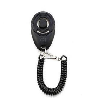 Piece Pet Cat Dog Training Clicker Pet Flute Obedient Whistle Регулируема каишка за китка Звук ключодържател Домашни домашни любимци