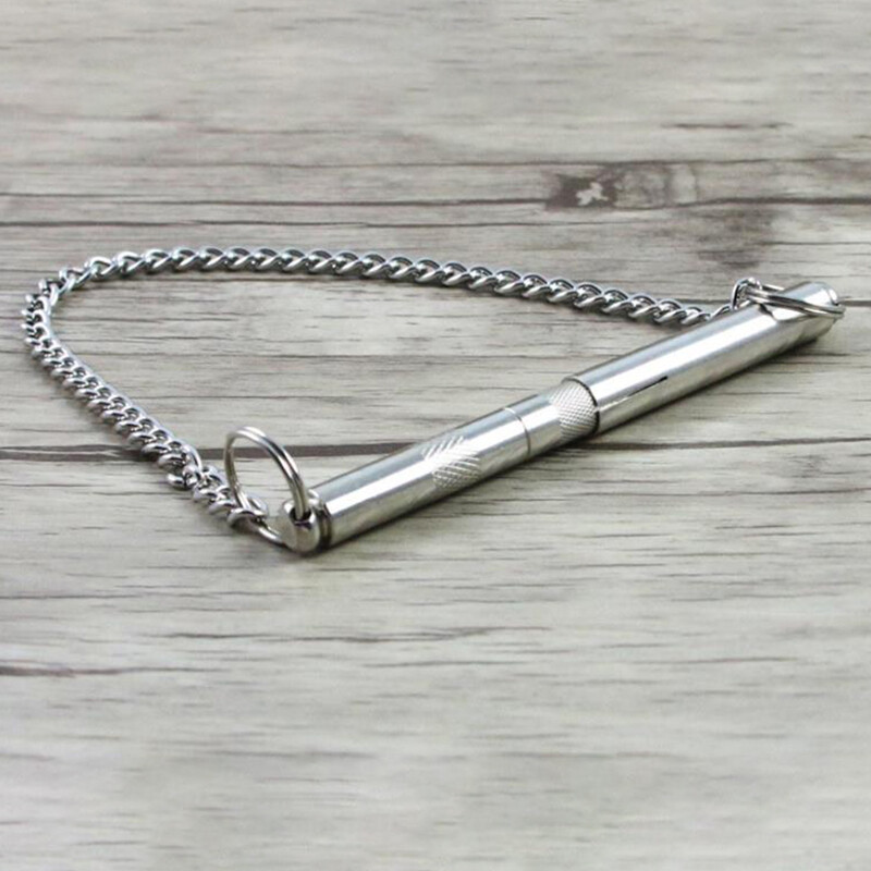 Šuns švilpukas Nustokite loti nerūdijančio plieno Šuo tylus ultragarsinis treniruoklis nerūdijančio plieno dresūros elgsenos priemonės šuns švilpukas