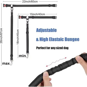 Многофункционален 2-в-1 предпазен колан за кола, облегалка за глава, регулируема облегалка за домашни любимци, цветна щипка за предпазен колан, закопчалка, закопчалка, яка