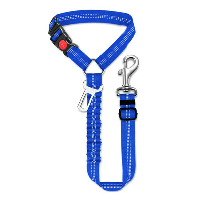 Multifuncțional 2-în-1 pentru câini Centura de siguranță pentru mașină Tetiera de reținere Reglabilă pentru animale de companie Colorat de siguranță Clip pentru centură Cataramă Guler