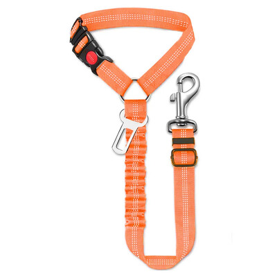 Multifuncțional 2-în-1 pentru câini Centura de siguranță pentru mașină Tetiera de reținere Reglabilă pentru animale de companie Colorat de siguranță Clip pentru centură Cataramă Guler