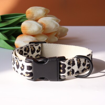 Guler personalizat pentru animale de companie leopard Green Field, camuflaj, cu imprimeu din nailon, set de lesă de identificare gravată, reglabilă pentru câini