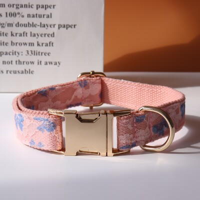 ID personalizat dantelă nuntă guler câine designer de lux frânghie arc personalizat metal moale guler reglabil pentru animale de companie petrecerea căsătoriei