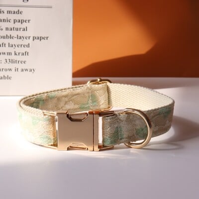 ID personalizat dantelă nuntă guler câine designer de lux frânghie arc personalizat metal moale guler reglabil pentru animale de companie petrecerea căsătoriei