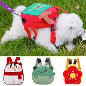 Crăciun cățeluș câine rucsac auto în aer liber accesorii pentru animale de companie ham pentru câini cu imprimeu desenat pentru câini mici chihuahua pomeranian ghiozdan