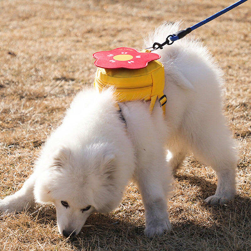 Crăciun cățeluș câine rucsac auto în aer liber accesorii pentru animale de companie ham pentru câini cu imprimeu desenat pentru câini mici chihuahua pomeranian ghiozdan