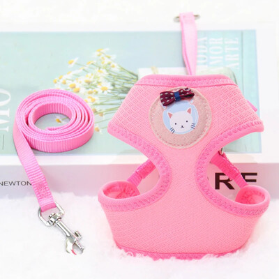 Harnaș și lesă pentru câini mici pentru pisici din plasă respirabilă, pisici, pisici, hamul pentru cățeluș pentru buldog francez, chihuahua, pug
