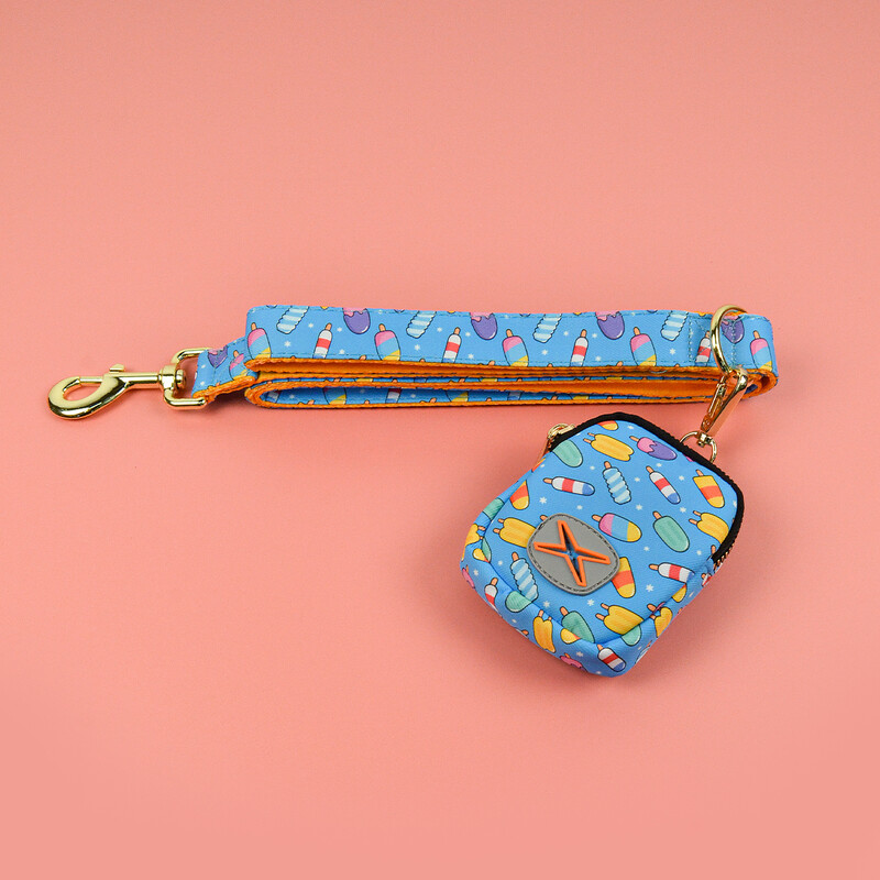 1 buc. Cadouri de Crăciun de Ziua Recunoștinței. Feronerie din aur drăguț de înaltă calitate. Sac de gunoi pentru animale de companie de lux și frânghie de tracțiune.